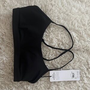 ALO Yoga Black Strappy Sports Bra